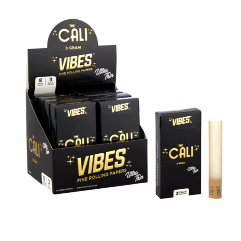 Cali Vibes Cones  3 gram 8 Packs Per Box 3 Calis Per Pack