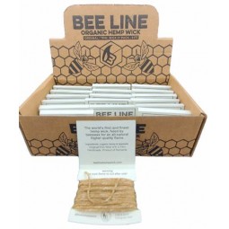 Bee Line Organic Hemp Wick Original/Thin Wick 21 Pack- 9FT