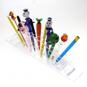 Acrylic Dabber Display With 12 Pieces Assorted Style Dabber