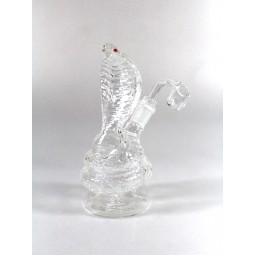 6'' Clear Cobra Design Dab Rig With 14 MM Male Banger 