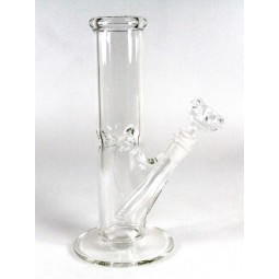 10'' Flat Bottom Clear Straight Water Pipe G-G