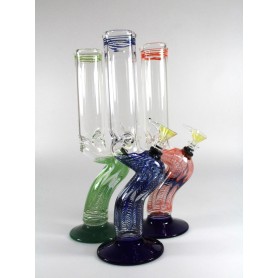12'' Zig Zag  (Made in USA) Color Water Pipe Regular 
